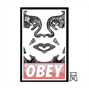 OBEY tribal face