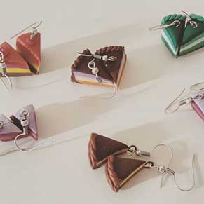 Photo of cake earrings