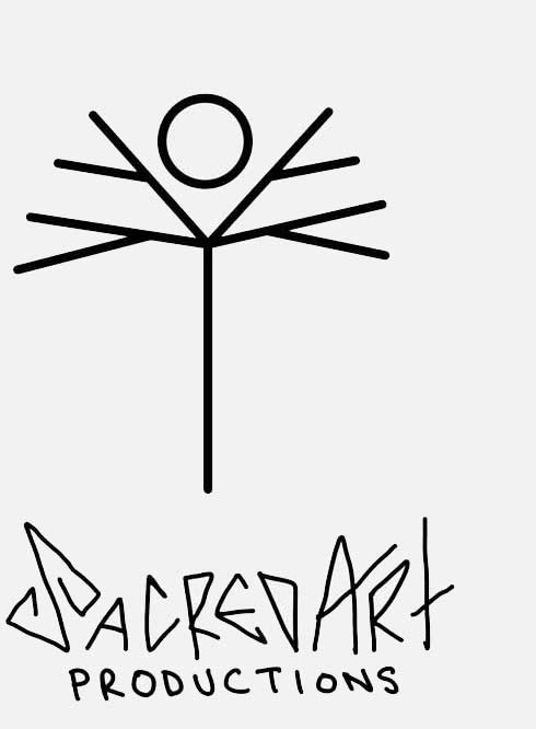 Sacred Art Productions Tree logo and font